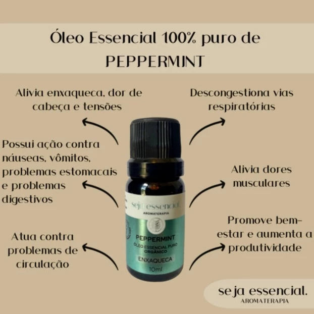Óleo essencial de peppermint 10 ml | Seja Essencial
