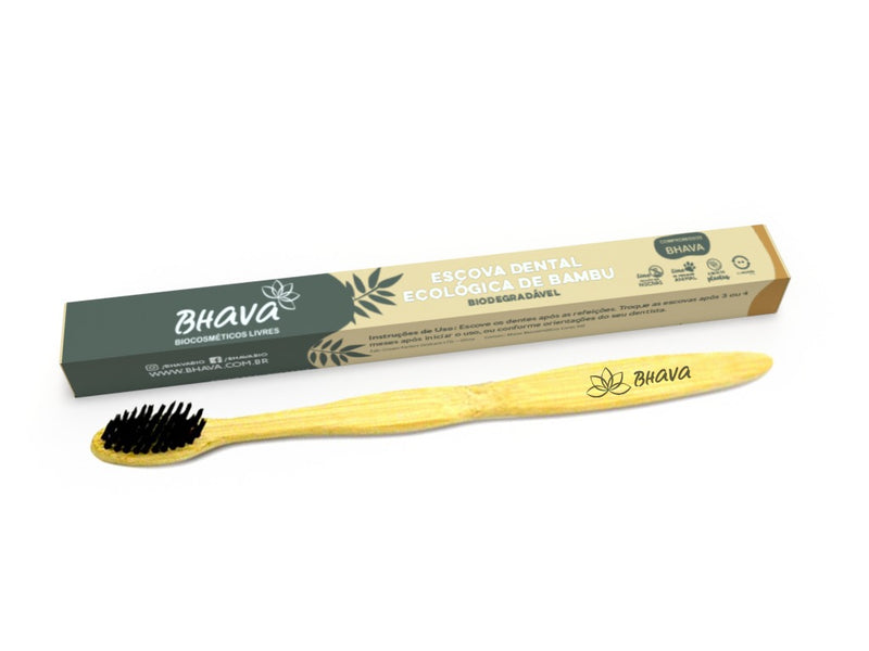Escova de dente de bambu adulto | Bhava